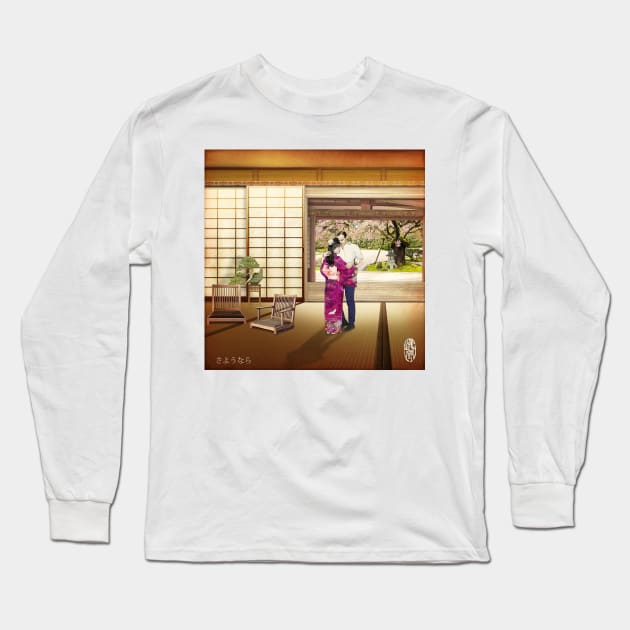 Sayonara さようなら Long Sleeve T-Shirt by PrivateVices